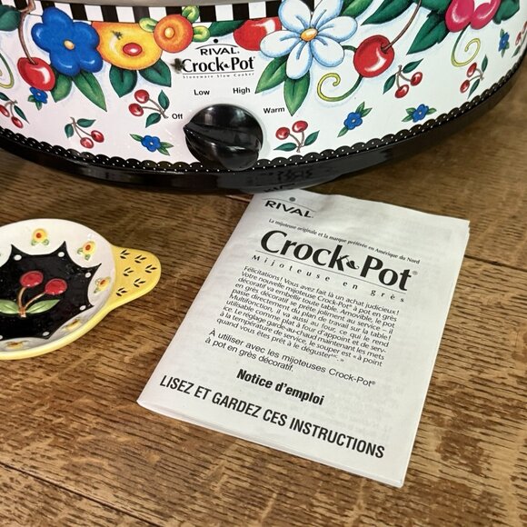 Mary Engelbreit Special Edition Rival Crock‎ Pot  6 Qt. crockpot EUC Rare - Picture 4 of 13